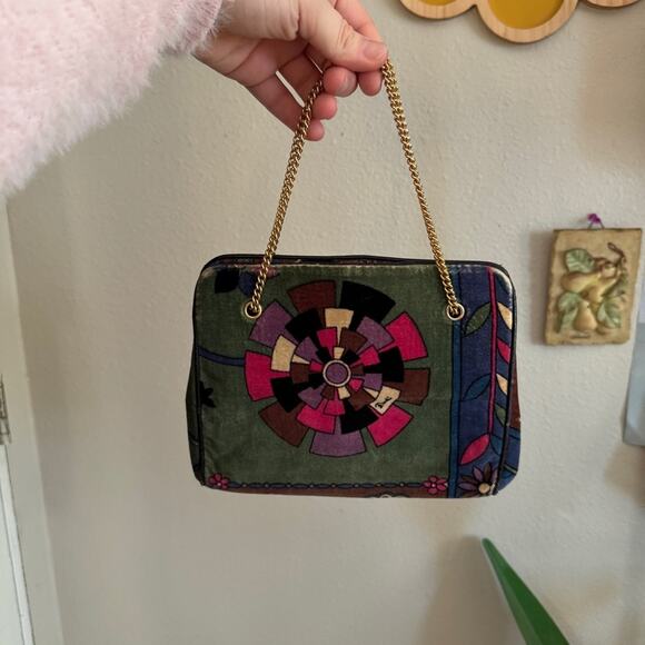 Emilio Pucci Handbags - Emilio Pucci Vintage 1960s Velvet Purse